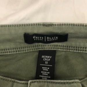 White House black market skinny crop cargo jeans